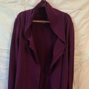 Danskin Mauve Wrap Coat; Size Large